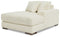 Ashley Lindyn 4 Pc Sectional w/Right Chaise in Ivory NO ottoman-Washburn's Home Furnishings