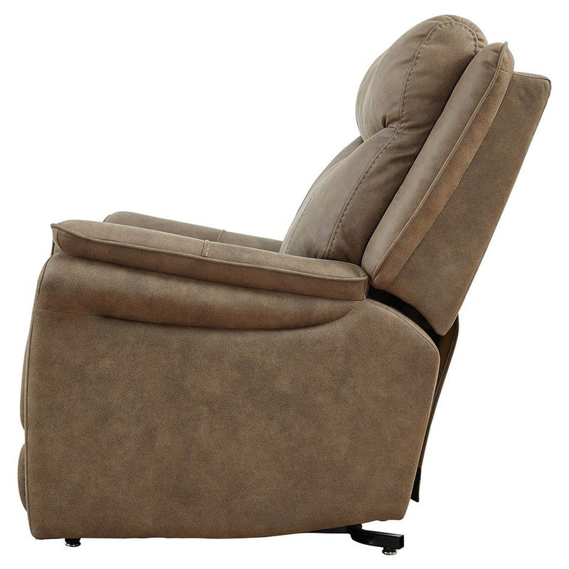 Ashley Lorreze Power Lift Recliner in Driftwood-Washburn's Home Furnishings