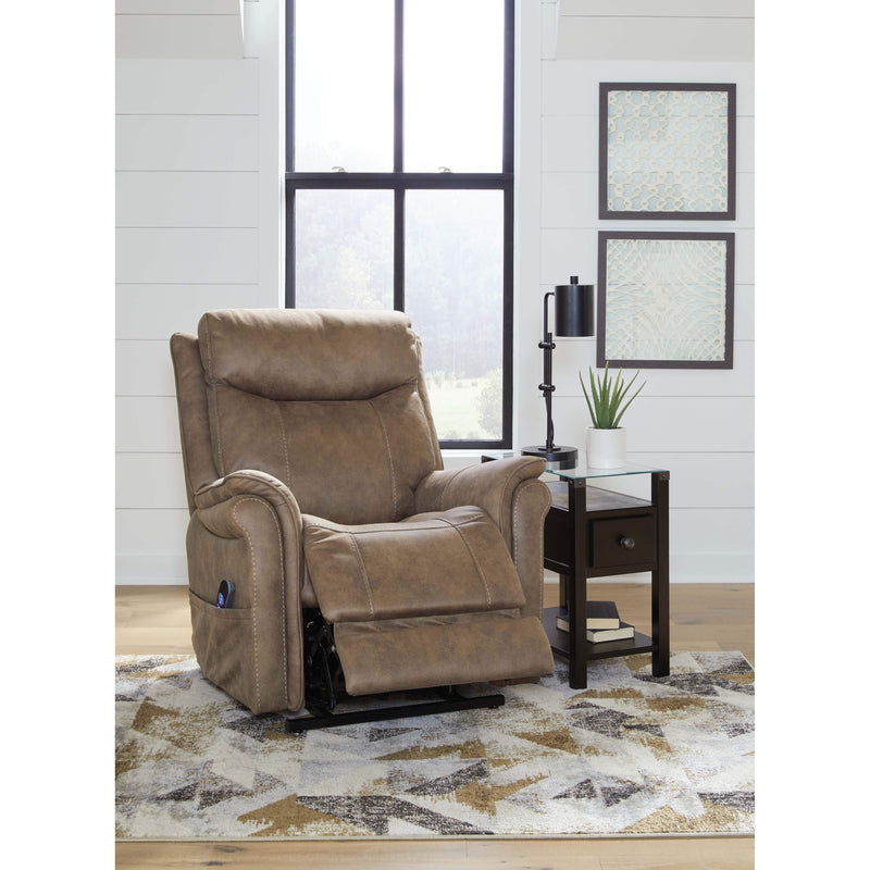 Ashley Lorreze Power Lift Recliner in Driftwood-Washburn's Home Furnishings