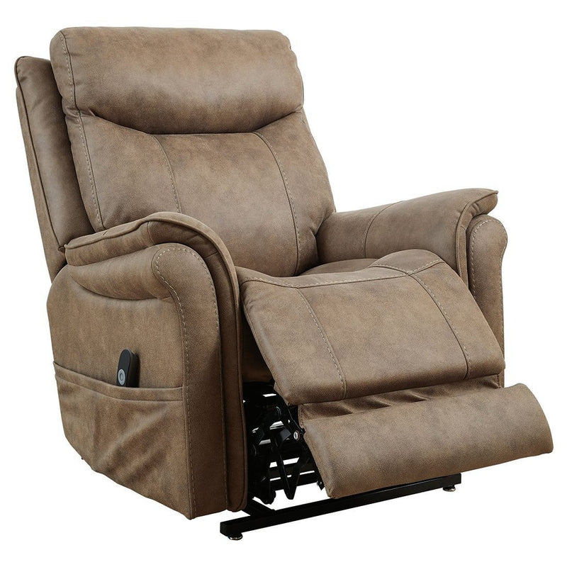 Ashley Lorreze Power Lift Recliner in Driftwood-Washburn's Home Furnishings