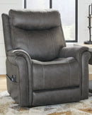 Ashley Lorreze Power Lift Recliner in Steel-Washburn's Home Furnishings