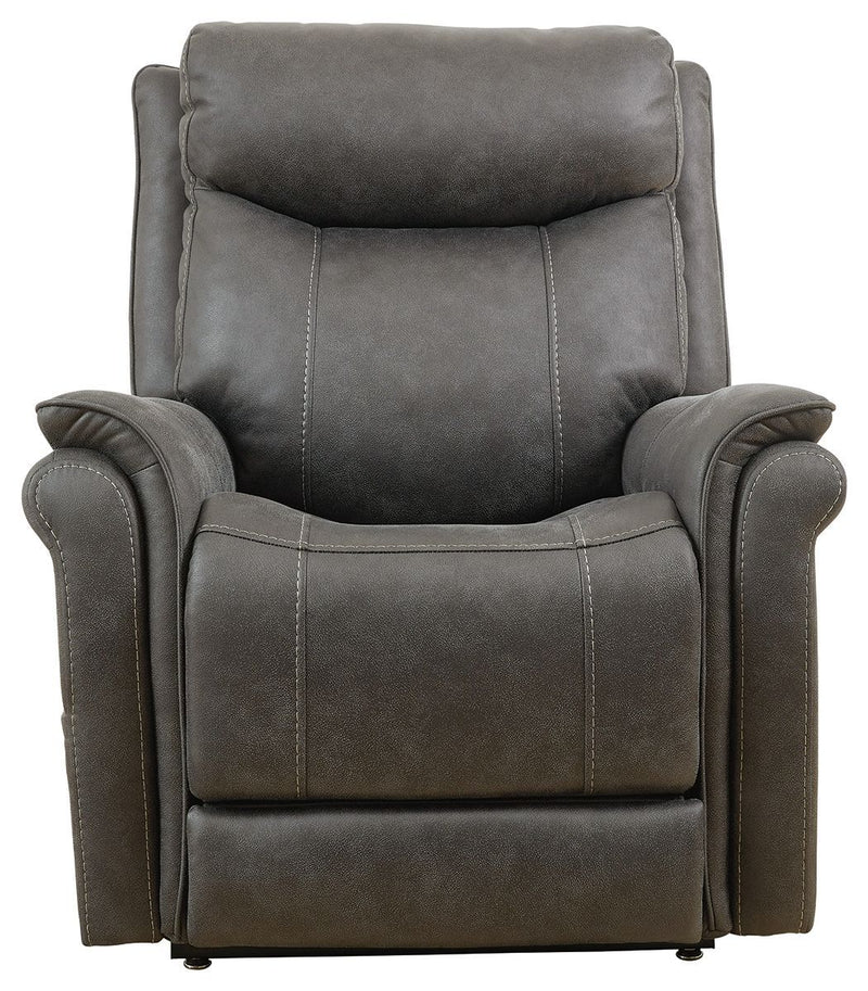 Ashley Lorreze Power Lift Recliner in Steel-Washburn's Home Furnishings