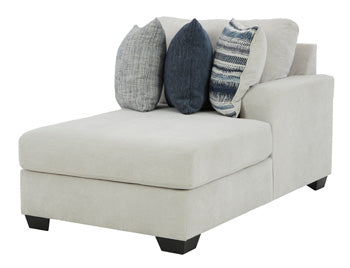 Ashley Lowder Raf Corner Chaise in Stone-Washburn's Home Furnishings