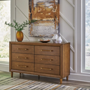 Ashley Lyncott Dresser in brown-Washburn's Home Furnishings