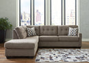 Ashley Mahoney Left Sofa w/Right Corner Chaise in Chocolate-Washburn's Home Furnishings