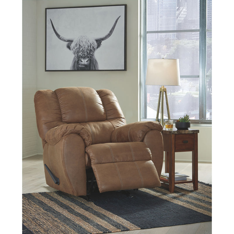 Ashley Mcgann Rocker Recliner in Light Brown-Washburn's Home Furnishings