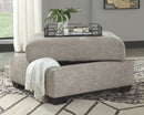 Ashley Megginson Ottoman w/Storage in Storm-Washburn's Home Furnishings