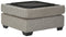 Ashley Megginson Ottoman w/Storage in Storm-Washburn's Home Furnishings