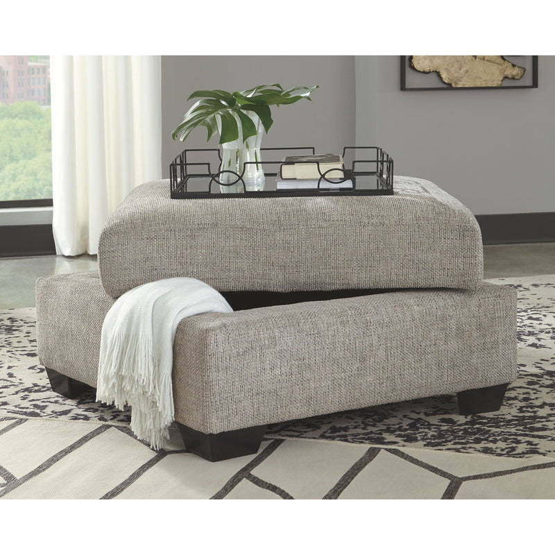 Ashley Megginson Ottoman w/Storage in Storm-Washburn's Home Furnishings