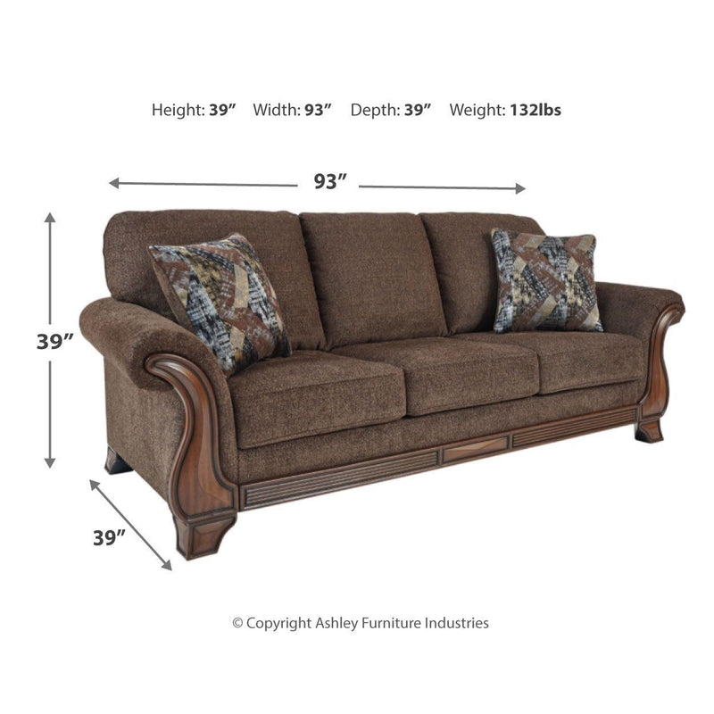 Miltonwood - Teak - Sofa-Washburn's Home Furnishings