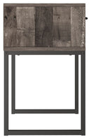 Neilsville - Black/gray - One Drawer Night Stand-Washburn's Home Furnishings