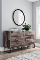 Neilsville - Black/gray - Six Drawer Dresser-Washburn's Home Furnishings