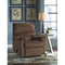 Ashley Nerviano Zero Wall Recliner in Chocolate-Washburn's Home Furnishings