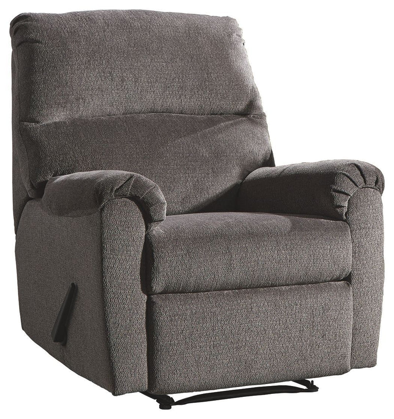 Ashley Nerviano Zero Wall Recliner in Gray-Washburn's Home Furnishings