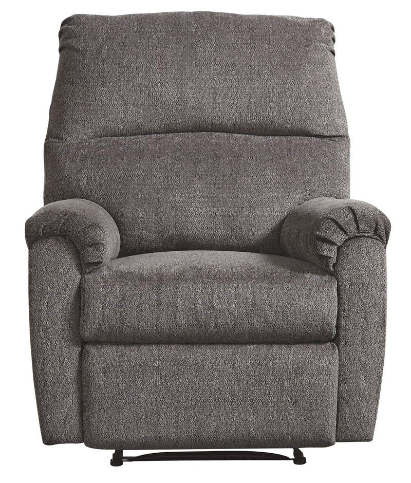 Ashley Nerviano Zero Wall Recliner in Gray-Washburn's Home Furnishings