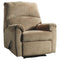 Ashley Nerviano Zero Wall Recliner in Mocha-Washburn's Home Furnishings