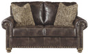 Ashley Nicorvo Loveseat in Coffee-Washburn's Home Furnishings