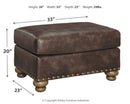 Ashley Nicorvo Ottoman in Coffee-Washburn's Home Furnishings