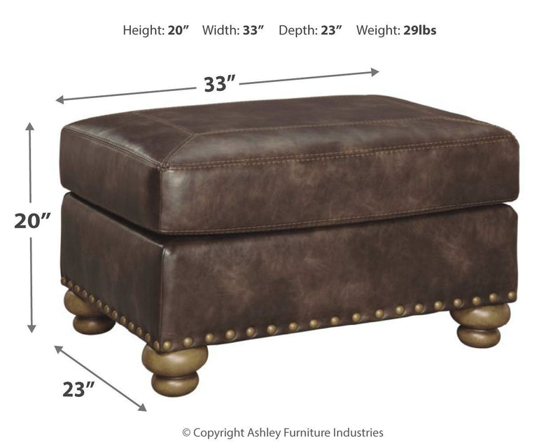 Ashley Nicorvo Ottoman in Coffee-Washburn's Home Furnishings