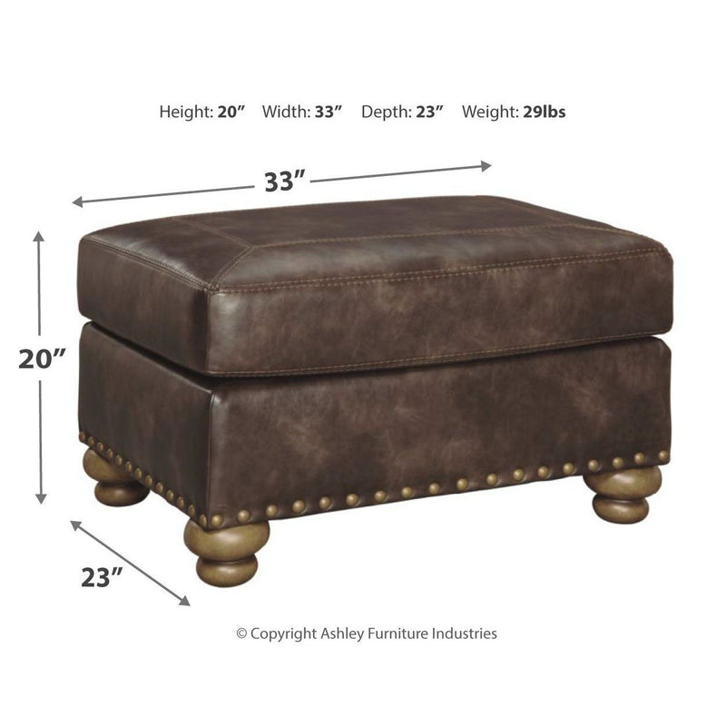 Ashley Nicorvo Ottoman in Coffee-Washburn's Home Furnishings