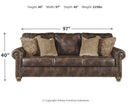 Ashley Nicorvo Queen Sofa Sleeper in Coffee-Washburn's Home Furnishings