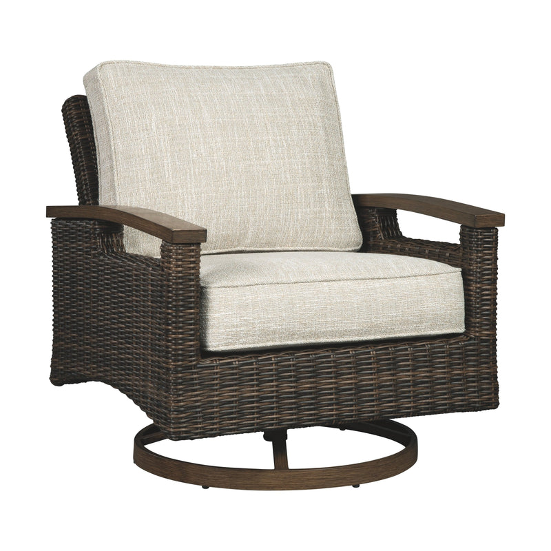 Paradise Trail - Medium Brown - Swivel Lounge Chair-Washburn's Home Furnishings