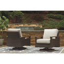 Ashley Paradise Trail - Medium Brown - Swivel Lounge Chair-Set of 2-Washburn's Home Furnishings