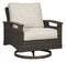 Ashley Paradise Trail - Medium Brown - Swivel Lounge Chair-Set of 2-Washburn's Home Furnishings