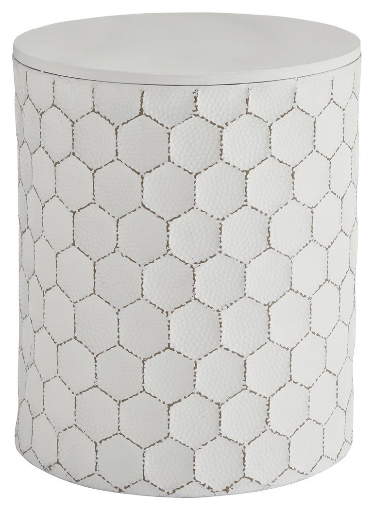 Ashley Polly Stool in White-Washburn's Home Furnishings