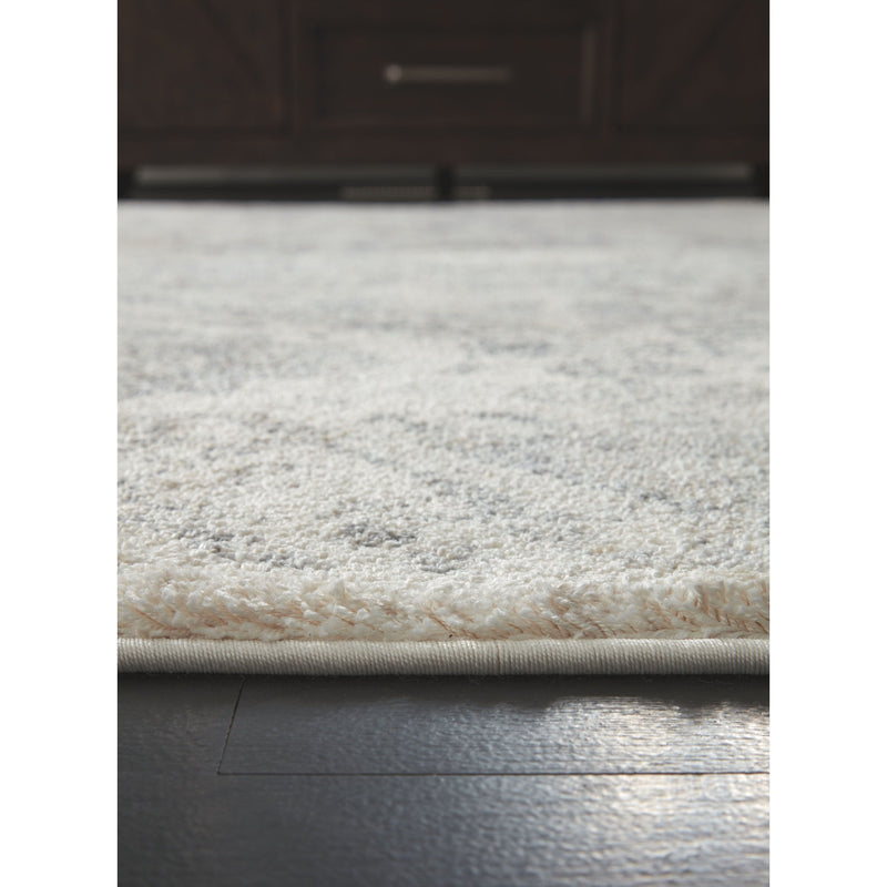 Precia - Gray/Cream - Large Rug-Washburn's Home Furnishings