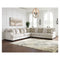 Ashley Rawcliffe Left Sofa 3 Piece Sectional in Parchment-Washburn's Home Furnishings