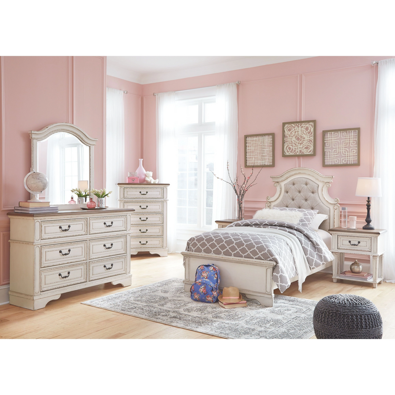 Ashley Realyn One Drawer Night Stand in Chipped White-Washburn's Home Furnishings