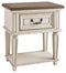 Ashley Realyn One Drawer Night Stand in Chipped White-Washburn's Home Furnishings