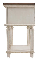 Ashley Realyn One Drawer Night Stand in Chipped White-Washburn's Home Furnishings