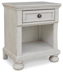 Ashley Robbinsdale One Dawer Night Stand-Washburn's Home Furnishings