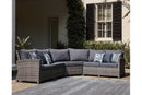 Salem Beach - Gray - 3 Pc. - Sectional Lounge-Washburn's Home Furnishings