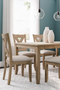 Ashley Sanbriar Dining Set w/Table & 6 Chairs in Light Brown (Sell as Set)-Washburn's Home Furnishings