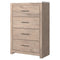 Senniberg - Light Brown/white - Four Drawer Chest-Washburn's Home Furnishings