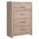 Senniberg - Light Brown/white - Four Drawer Chest-Washburn's Home Furnishings