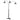 Ashley Sheriel Metal Arc Lamp in Black 92.25"W x 58.25"D x 87.25"H-Washburn's Home Furnishings