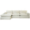 Sophie - Ivory - Left Arm Facing Chaise 3 Pc Sectional-Washburn's Home Furnishings