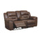 Ashley Stoneland - Chocolate - DBL Rec Loveseat w/Console-Washburn's Home Furnishings