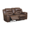 Ashley Stoneland Double Reclining Loveseat w/Console in Chocolate-Washburn's Home Furnishings