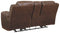 Ashley Stoneland Double Reclining Loveseat w/Console in Chocolate-Washburn's Home Furnishings