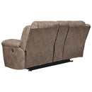 Ashley Stoneland Double Reclining Power Loveseat w/console in Fossill-Washburn's Home Furnishings