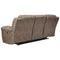 Ashley Stoneland Reclining Power Sofa in Fossil-Washburn's Home Furnishings