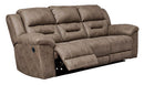 Ashley Stoneland Reclining Sofa in Fossil-Washburn's Home Furnishings