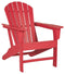 Ashley Sundown Treasure Adirondack Chair in Red-Washburn's Home Furnishings