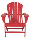 Ashley Sundown Treasure Adirondack Chair in Red-Washburn's Home Furnishings