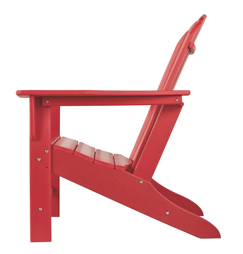 Ashley Sundown Treasure Adirondack Chair in Red-Washburn's Home Furnishings